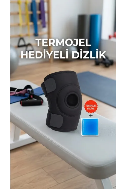 Çapraz Bağ Destekli Diz Korsesi Menisküs Sporcu Kullanımı Termojel Hediyeli