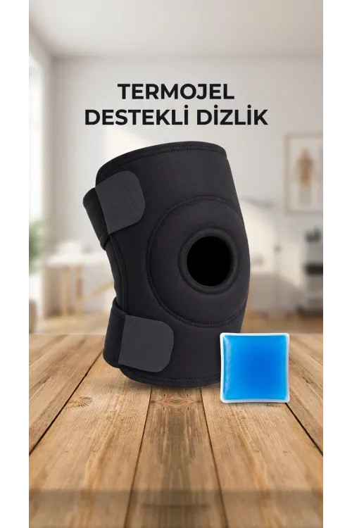 Çapraz Bağ Destekli Ortopedik Diz Korsesi Menisküs Dizlik Termojel Hediyeli
