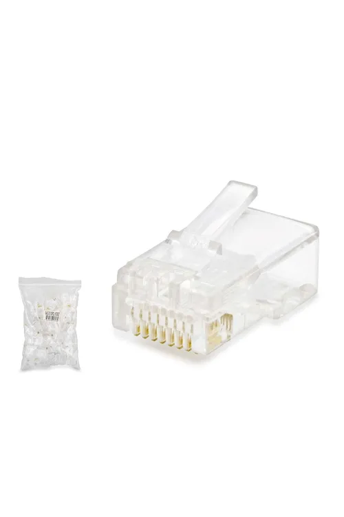 Cat5 Konnektör Rj45 100Lü Paket Şeffaf HDX5007