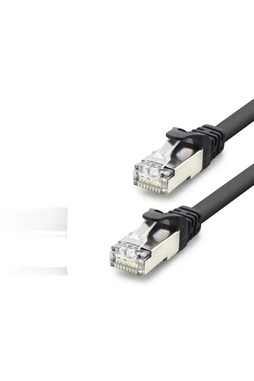 Cat7 Ethernet Patch Kablosu 10 Gbps 600 Mhz 10 M - Siyah HDX5094