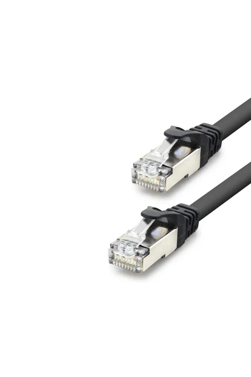 Cat7 Ethernet Patch Kablosu 10 Gbps 600 Mhz 5 M - Siyah HDX5093