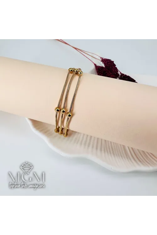 Çelik Bileklikler 17+5 Cm Uzatma Payı - Kbl0138