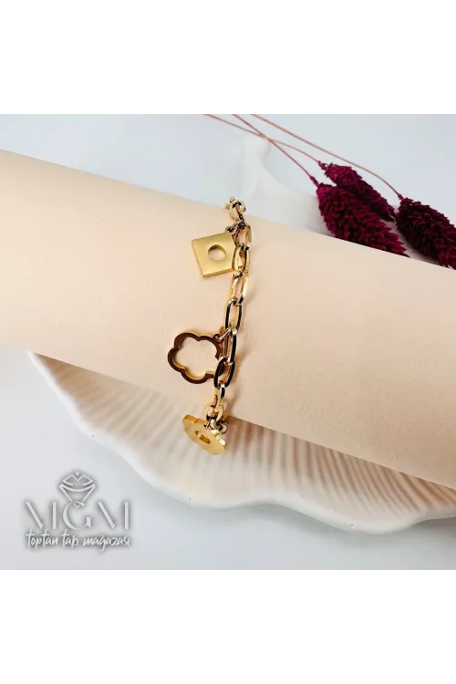 Çelik Bileklikler 17+5 Cm Uzatma Payı - Kbl0146