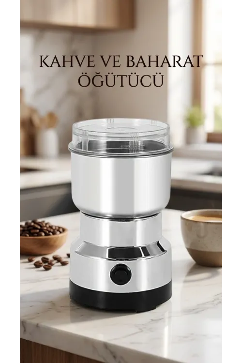 Çelik Kahve Ve Baharat Öğütücü Makine, Ayarlanabilir Öğütme