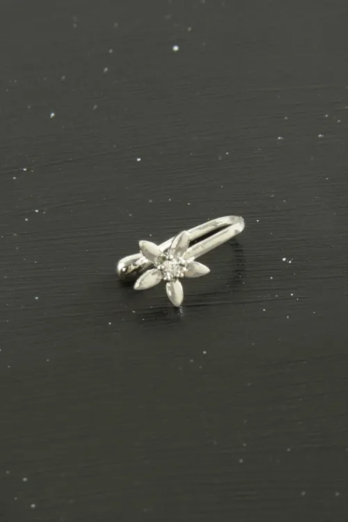 Çiçek Tragus Zirkon Taşlı Piercing 1 Adet