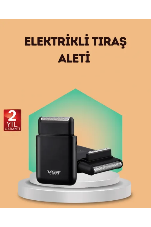 Çift Başlıklı Elektrikli Tıraş Makinesi | Suya Dayanıklı, Hafif Ve Ergonomik