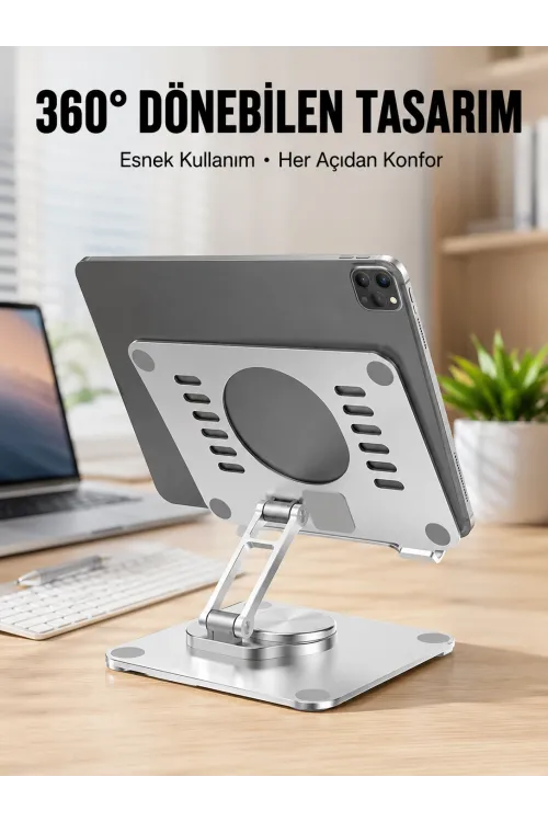 Çift Eksenli Ayarlanabilir Tablet Destek Standı Yeni Nesil