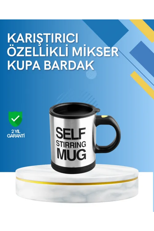 Çift Katmanlı Termos Özellikli Karıştırma Motorlu Kupa