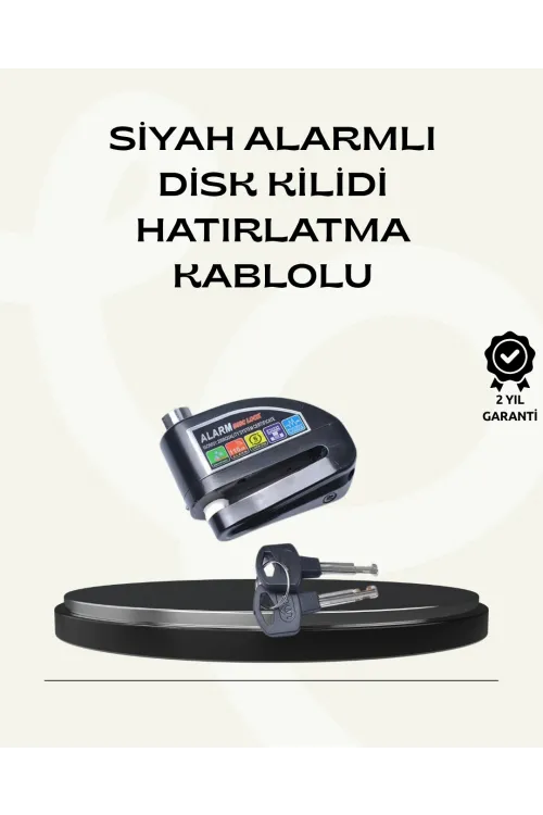 Çift Modlu 110db Alarmlı Disk Kilidi Suya Dayanıklı