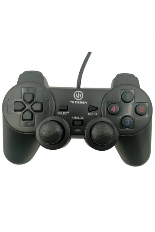 Çift Titreşimli Usb Kablolu Oyun Kolu Pc Uyumlu Vibration Gamepad