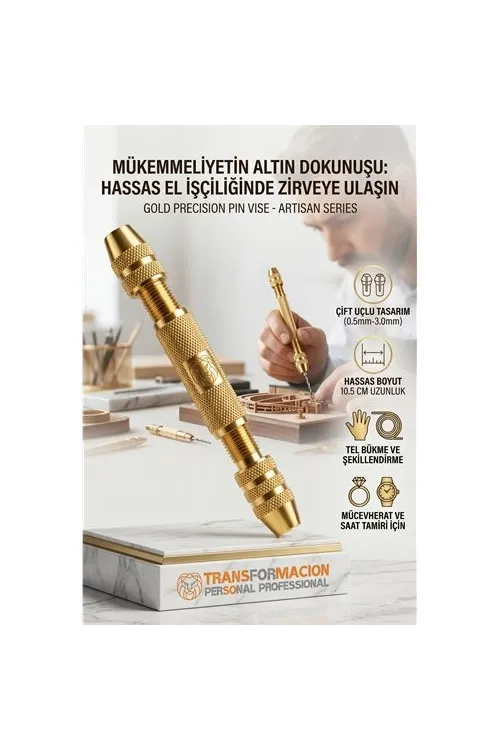 Çift Uçlu Mini El Matkabı - Hassas El Matkabı ve Takı Yapım Seti 723230