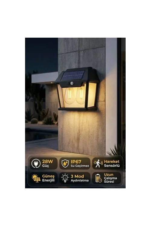 Çitftli Solar Led Aydınlatma Lambası