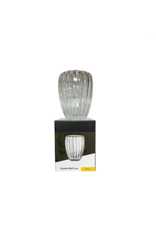 Çizgili Kulpsuz Bardak 350 ml