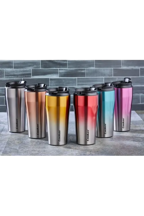 Ckr-2049 400ml.çelik Mug Termos Bardak Çift Renk
