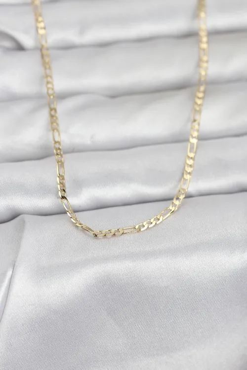 CM 14K Gold Renk İnce Kuşgözü Zincir Model 60 cm Kadın Kolye