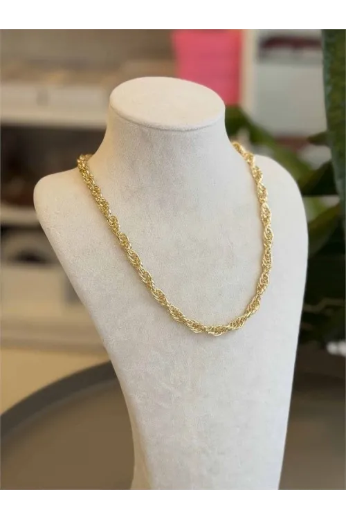 CM Zincir Kolye - 45 cm - Altın