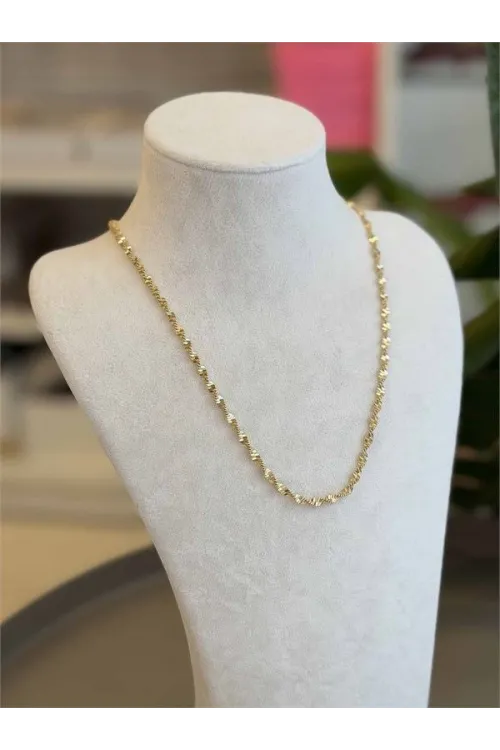 CM Zincir Kolye - 45 cm - Altın
