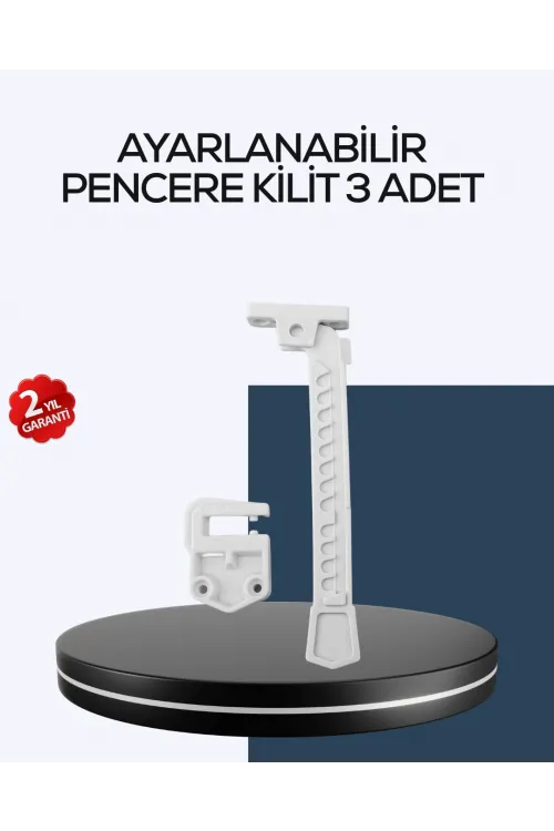 Çocuk Güvenliği İçin Cam Pencere Kilidi 3 Adet