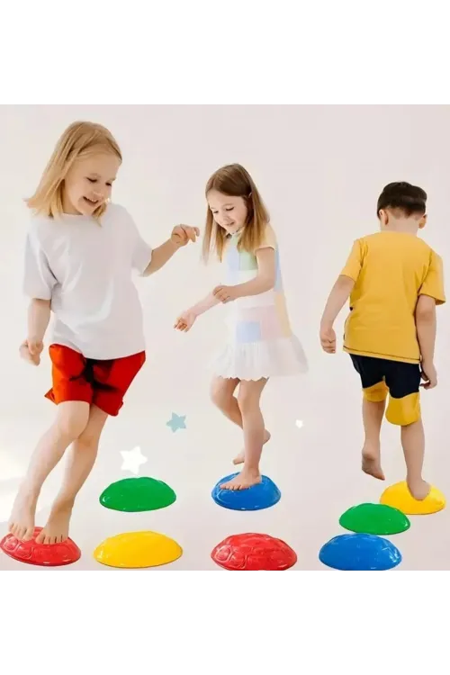 Çocuk Yarım Küre denge Ve Koordinasyon Adası 6 Lı Set