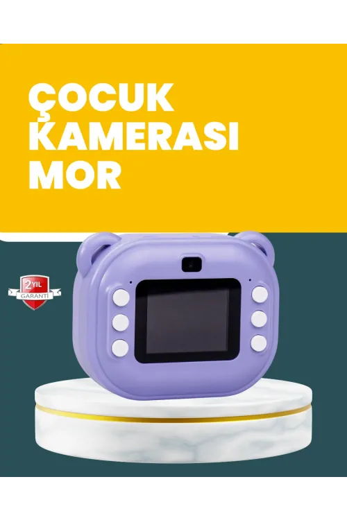 Çocuklar İçin Şipşak Baskı Kamera – 18 Efektli, Oyun Ve Müzik Özellikli