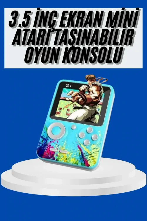 Çocuklara Özel 4k Hd Retro Oyun Konsol El Atari Taşınabilir 500 Oyunlu