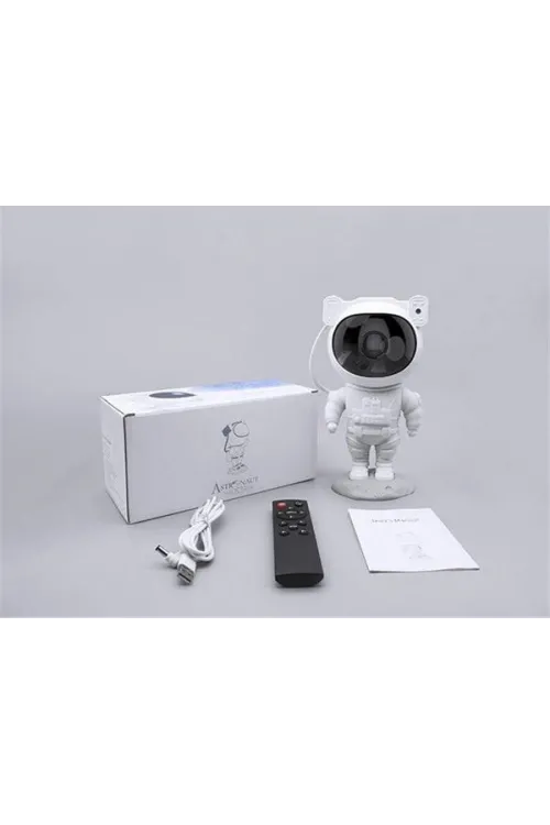 Çocuklara Özel Projeksiyon Astronot Lamba Speaker Sevimli