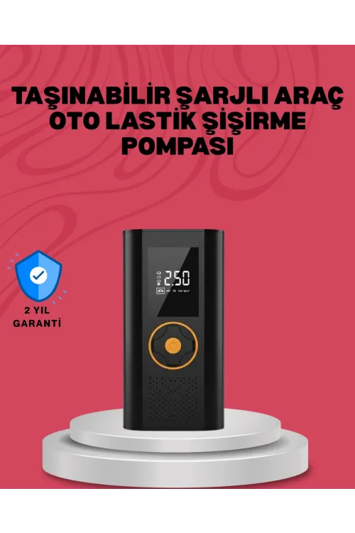 Çok Amaçlı Dijital Lastik Pompası Araç Bisiklet Top Uyumlu