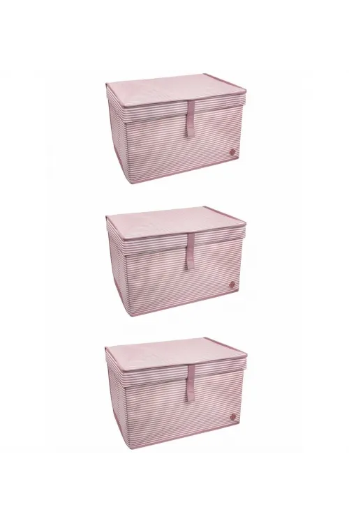 Çok Amaçlı Düzenleyici Kutu Organizer Cırt Cırtlı Hurç Mega Plus Boy 40cm X 30cm X 70cm (3 Adet)
