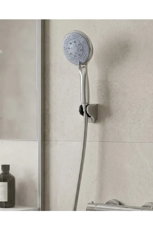 Çok Fonksiyonlu 4 Kademeli El Duşu Seti Spiral Hortumlu Banyo Duş Başlığı