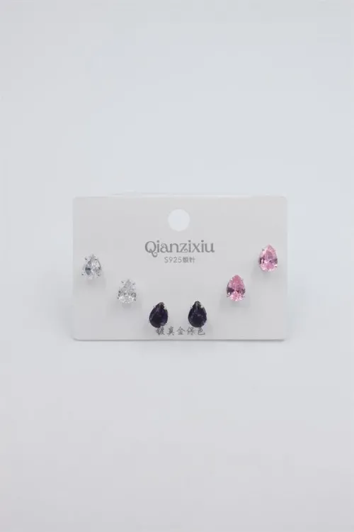 Çoklu Set Küpe - Gümüş