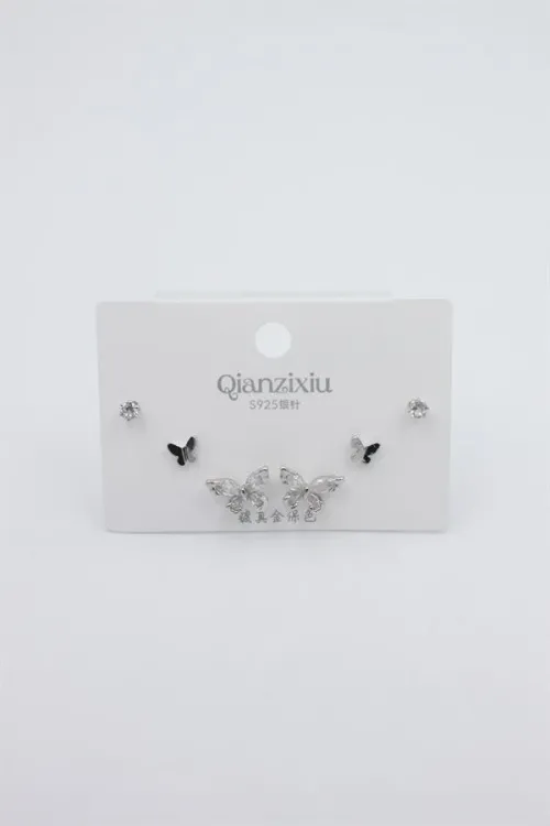 Çoklu Set Küpe - Gümüş