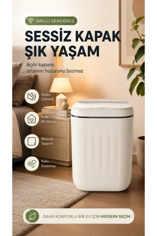 Çöp Kovası Otomatik Kapak