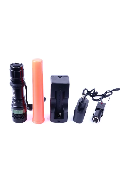 Cree5 Sinyalli Şarjlı LED El Feneri – Acil Durum Profesyonel Model WT-262
