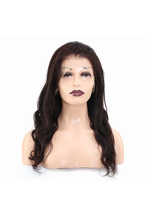 Dalgalı Front Lace Gerçek Tül Peruk - Doğal - 60-65cm