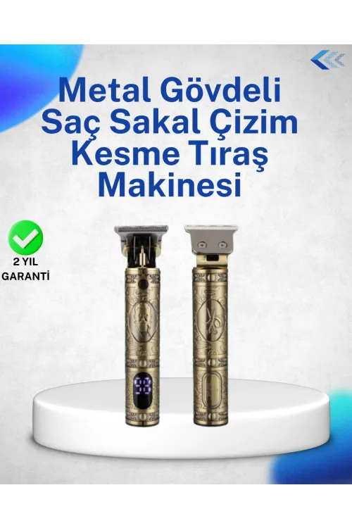 Dayanıklı Çelik Kafa Ve Güçlü Motorlu Saç Sakal Makinesi