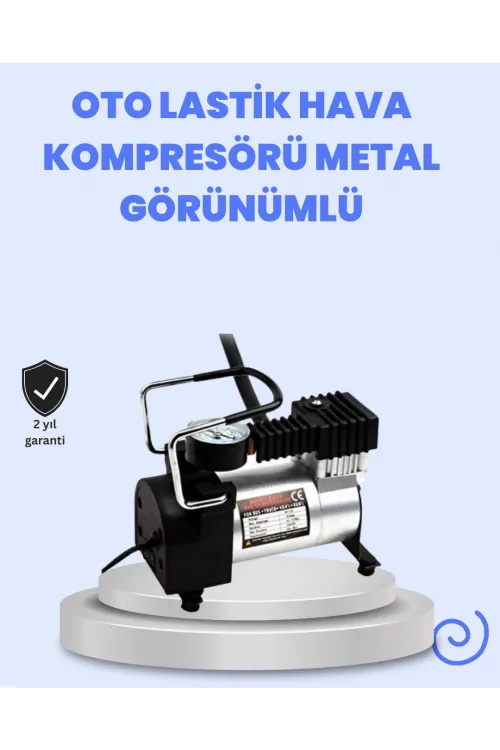Dc 12v Metal Hava Kompresörü Araç Lastik Şişirme 35l/dk