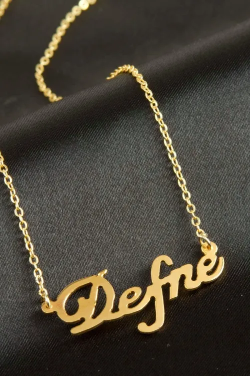 Defne isimli kolye (Kişiye Özel)