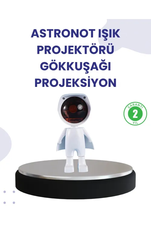 Dekoratif Gün Batımı Işığı – Astronot Figürlü