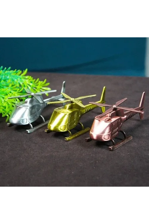 Dekoratif Metal Helikopter