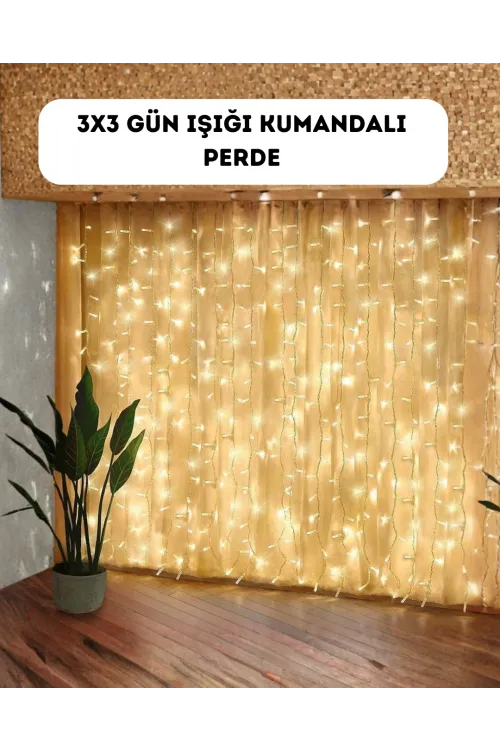 Dekoratif Perde Peri Led Günışığı Renk 8 Fonksiyonlu Işık