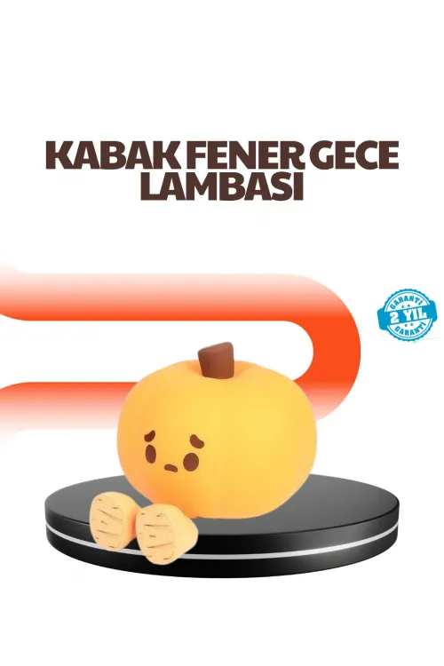 Dekoratif Pumpkin Gece Lambası Şarjlı Dokunmatik Led Işık