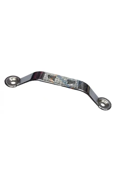 Dekoratif Zamak Kulp Dıştan - 64mm, Nikel, 100 Adet