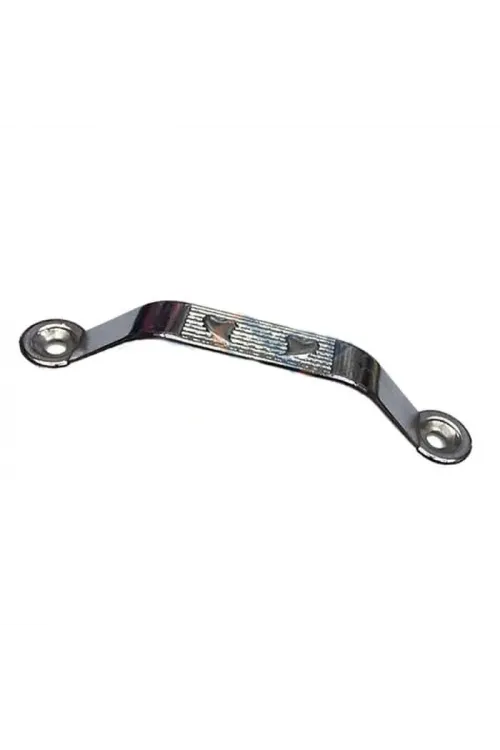 Dekoratif Zamak Kulp Dıştan - 64mm, Nikel, 100 Adet