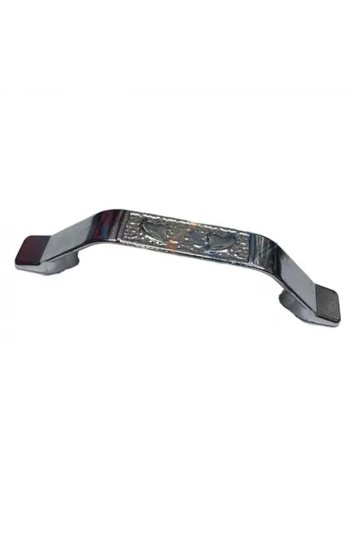 Dekoratif Zamak Kulp İçten - 64mm, Nikel, 1 Adet