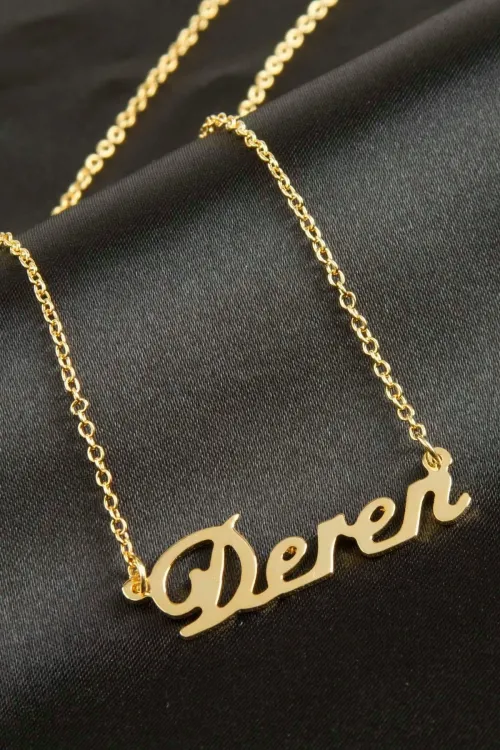 Deren isimli kolye (Kişiye Özel)