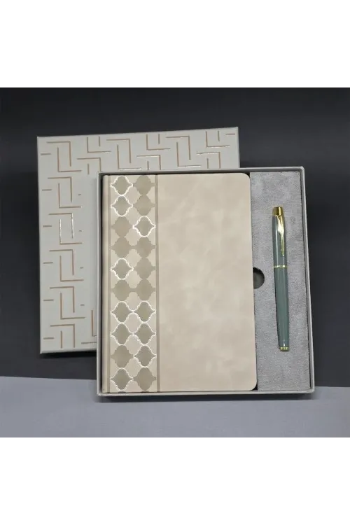 Deri Defter Ve Kalem Set