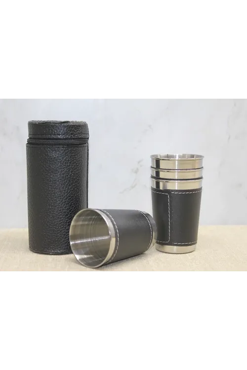 Derili Kılıflı 4lü Shot Bardak IEG3925