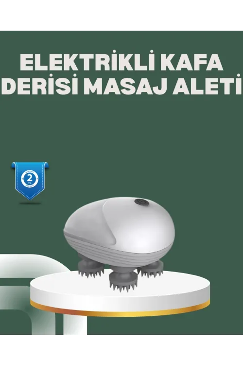 Derin Masaj Sağlayan Elektrikli Kafa Masaj Aleti