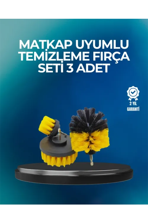Derinlemesine Temizlik İçin Dayanıklı Kıllı Matkap Fırçası Başlığı