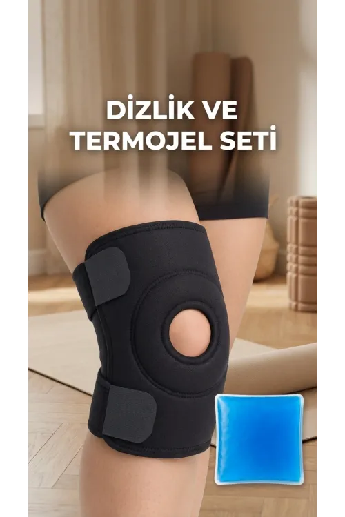 Destekli Diz Korsesi Çapraz Bağ Menisküs Ağrısı İçin Termojelli Dizlik
